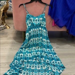 Forever 21 high low maxi dress with thin straps